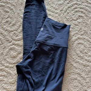 Navy Align Leggings 25” Size 4